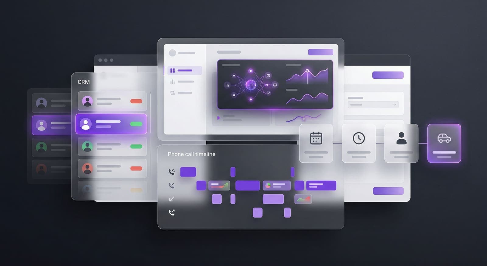 ScaleVoice workflow dashboard composite